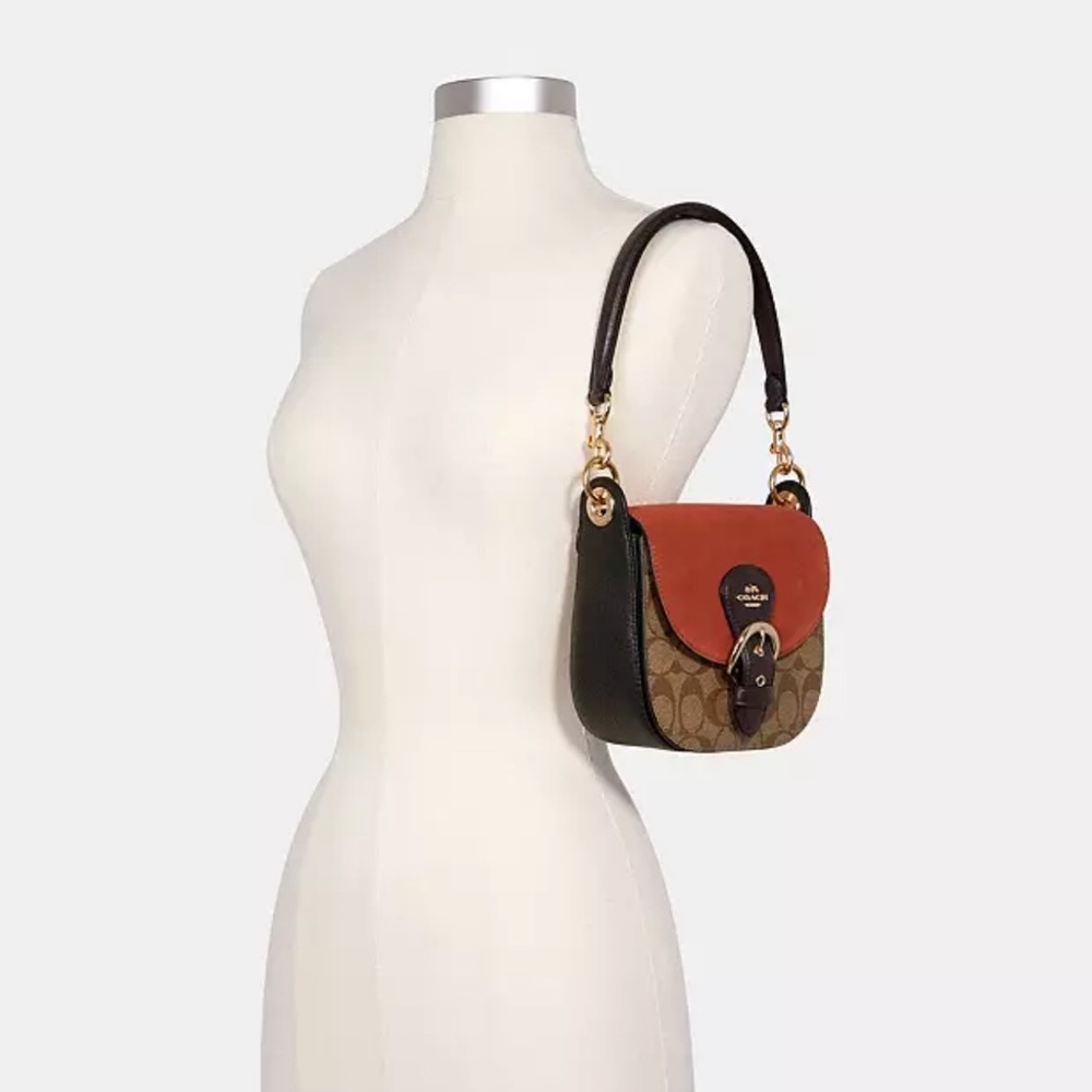 Coach Kleo Shoulder Bag 17 In Signature Canvas